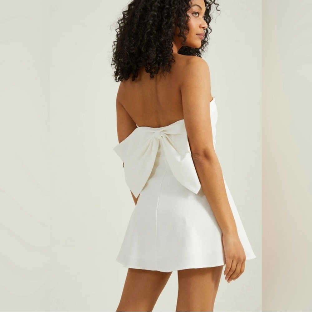 White Dress with Bow